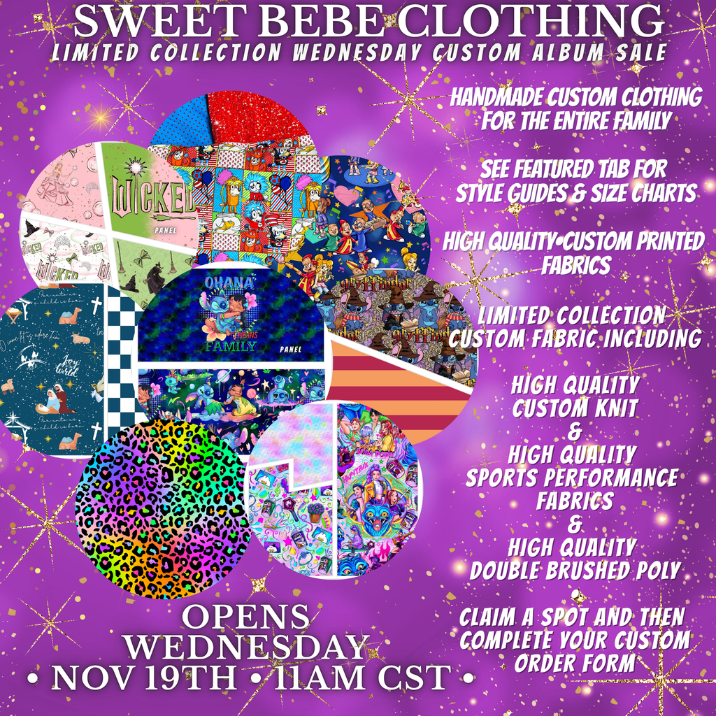 P-SBC Custom Wednesday Album Sale 11/9/25- Sample