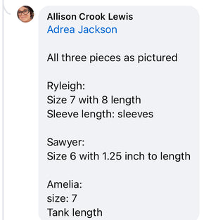 CHD Summer Custom Sale 05/16/25- MTO Spot 1 - Allison Crook Lewis