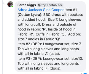 SBC Holiday Family Lounge & More Custom Preorder 08/14/24 - MTO Spot 16 - Sarah Riggs