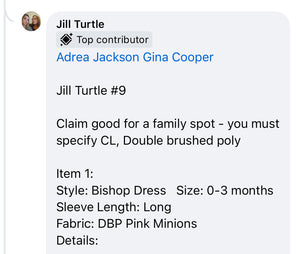 SBC Holiday Custom Preorder 07/17/24 - MTO Spot 9 - Jill Turtle