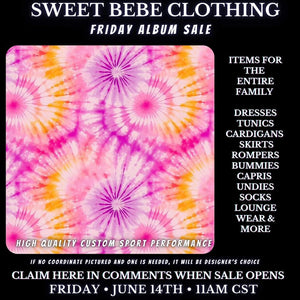 SBC Custom Friday Album Sale 06/14/24 - SP Pink Tie Dye - Jamie Crook