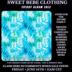 SBC Custom Friday Album Sale 06/14/24 - SP Blue Tie Dye - Gina Cooper