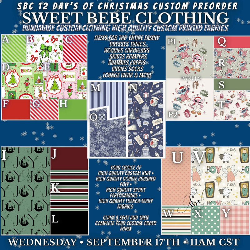 SBC Custom 12 Day’s Of Christmas Preorder 09/17/25- Spot 1 - GC