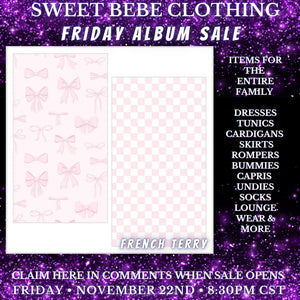 SBC Custom Friday Album Sale 11/22/24 - FT Bows - Stacey Blanton