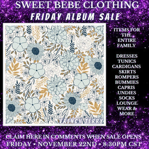 P- SBC Custom Friday Album Sale 11/22/24 - FT Blue Floral - Valerie Gust