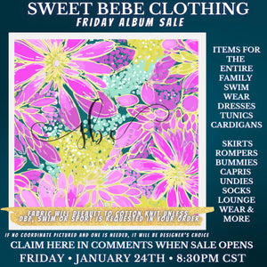 SBC Custom Friday Album Sale 01/24/25- DBP Vibrant Floral -  Valerie Gust