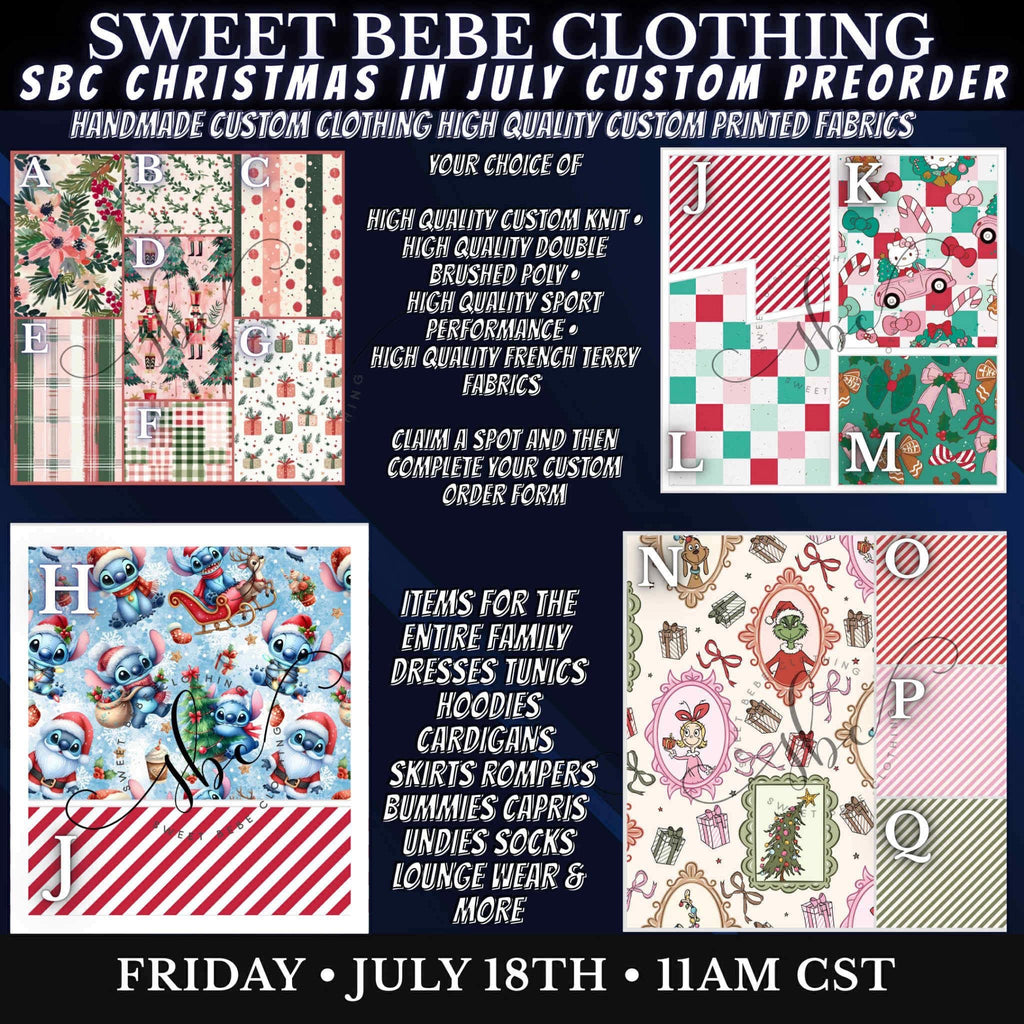P-SBC Custom Holiday Preorder 07/18/25- Sample