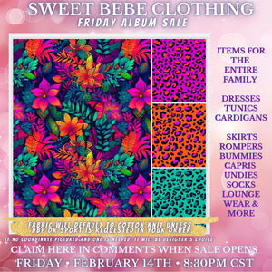 P-SBC Custom Friday Album Sale 02/14/25- Neon Floral - Gina Cooper