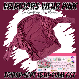 Creating Her Dreams warriors wear pink DBP-