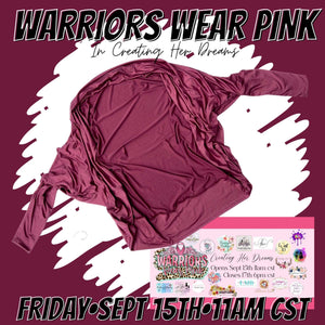 Creating Her Dreams warriors wear pink DBP- Melissa S.