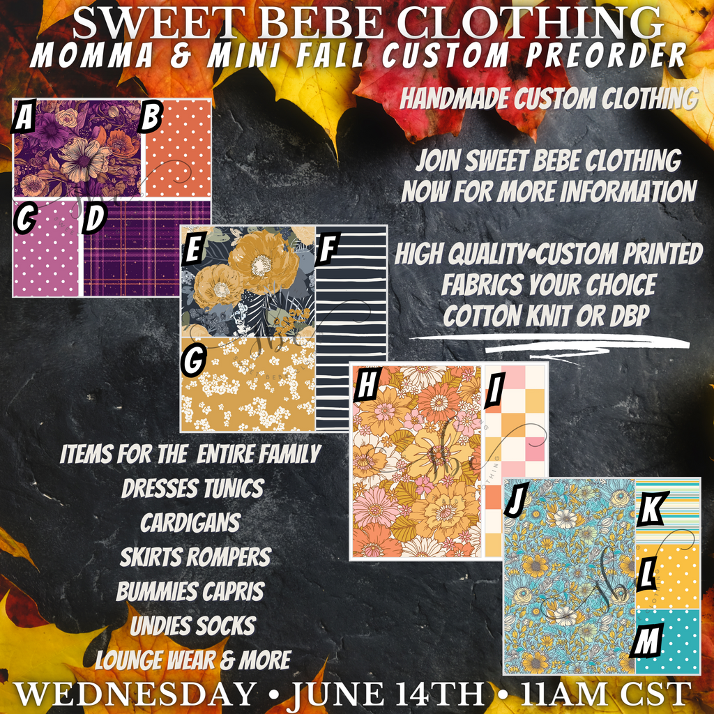 P-SBC Fall Mom and Mini Custom Preorder 06/14/23 - MTO Spot-