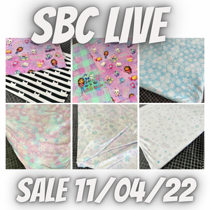 SBC Custom Friday Live Sale 11/04/22 - White Snowflakes DBP - Gina Cooper